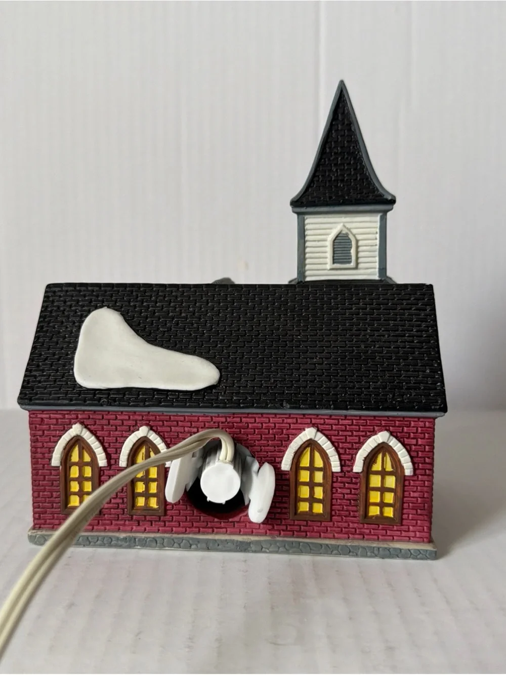 1997 Lemax Village Collection Plymouth Corners Church Porcelain